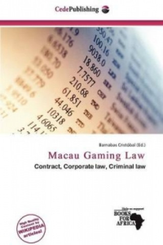 Knjiga Macau Gaming Law Barnabas Cristóbal