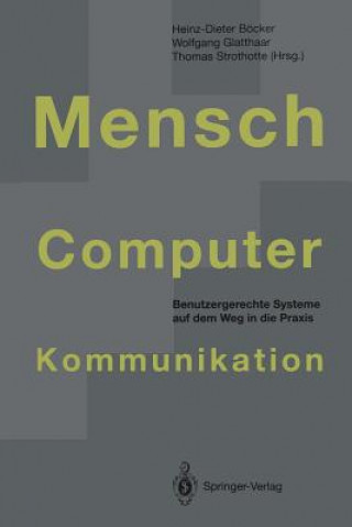 Book Mensch-Computer-Kommunikation Heinz-Dieter Böcker