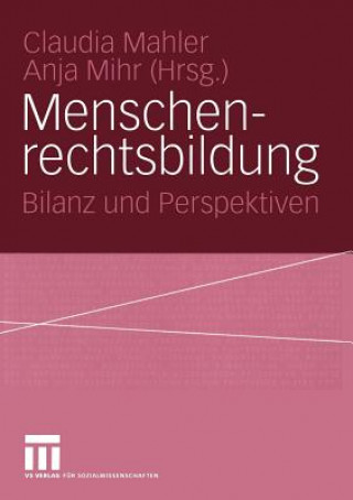 Книга Menschenrechtsbildung Claudia Mahler