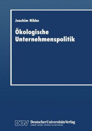 Książka kologische Unternehmenspolitik Joachim Nibbe