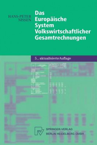 Könyv Das Europ ische System Volkswirtschaftlicher Gesamtrechnungen Hans-Peter Nissen