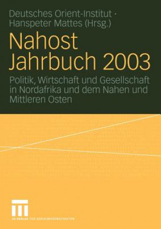 Kniha Nahost Jahrbuch Hanspeter Mattes