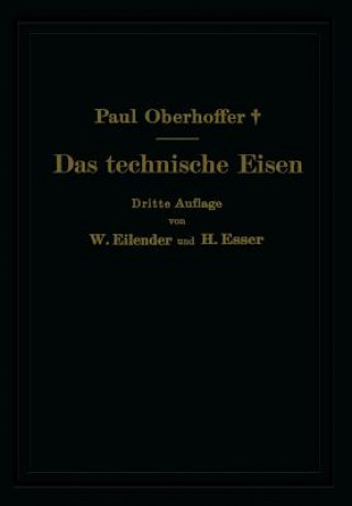 Book Das Technische Eisen Paul Oberhoffer