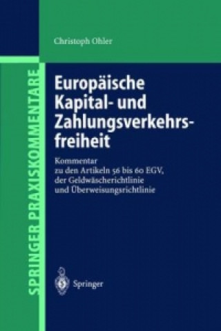 Kniha Europaische Kapital- und Zahlungsverkehrsfreiheit Christoph Ohler