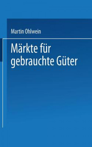 Book M rkte F r Gebrauchte G ter Martin Ohlwein