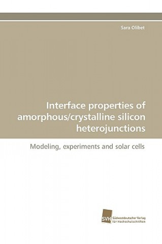 Carte Interface properties of amorphous/crystalline silicon heterojunctions Sara Olibet