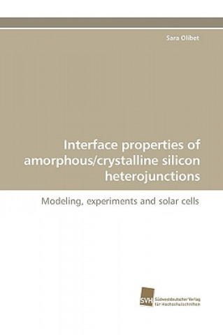 Kniha Interface properties of amorphous/crystalline silicon heterojunctions Sara Olibet