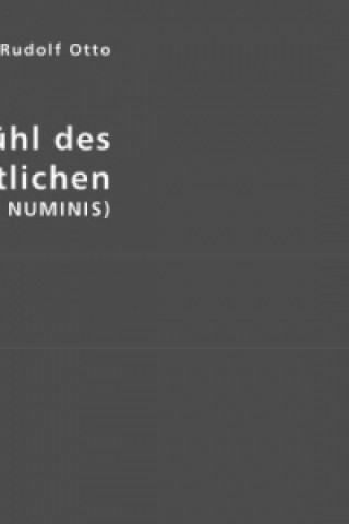 Kniha Das Gefühl des Überweltlichen (SENSUS NUMINIS) Rudolf Otto