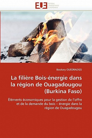Könyv Fili re Bois- nergie Dans La R gion de Ouagadougou (Burkina Faso) Boukary Ouedraogo