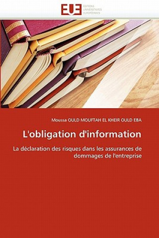 Książka L''obligation d''information Moussa Ould Mouftah El Kheir Ould Eba