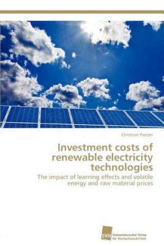 Könyv Investment costs of renewable electricity technologies Christian Panzer