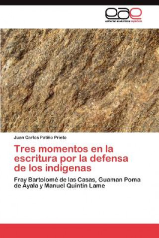 Könyv Tres momentos en la escritura por la defensa de los indigenas Patino Prieto Juan Carlos