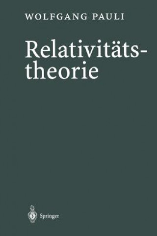 Kniha Relativitätstheorie Wolfgang Pauli