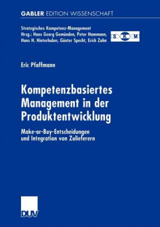 Buch Kompetenzbasiertes Management in der Produktentwicklung Eric Pfaffmann