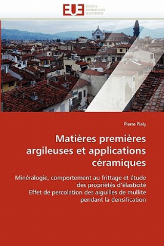 Könyv Matieres premieres argileuses et applications ceramiques Pierre Pialy