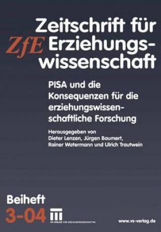 Livre Pisa Und Die Konsequenzen F r Die Erziehungswissenschaftliche Forschung Jürgen Baumert