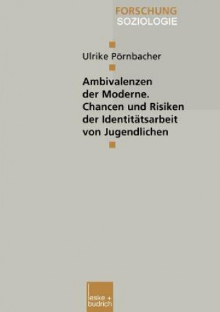 Könyv Ambivalenzen Der Moderne -- Chancen Und Risiken Der Identit tsarbeit Von Jugendlichen Ulrike Pörnbacher