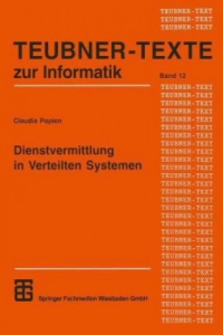 Kniha Dienstvermittlung in Verteilten Systemen Claudia Popien
