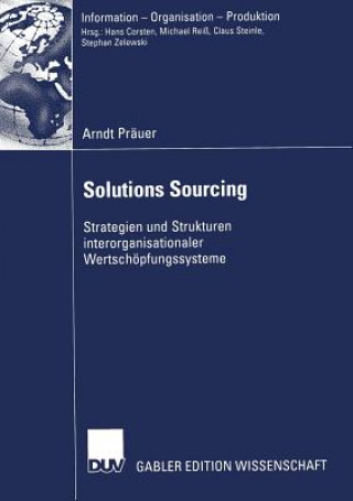 Knjiga Solutions Sourcing Arndt Präuer