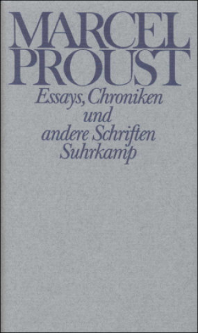 Könyv Essays, Chroniken und andere Schriften Marcel Proust