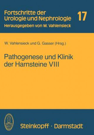 Kniha Pathogenese und Klinik der Harnsteine VIII W. Vahlensieck