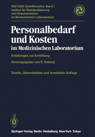 Book Personalbedarf und Kosten im Medizinischen Laboratorium K. Osburg