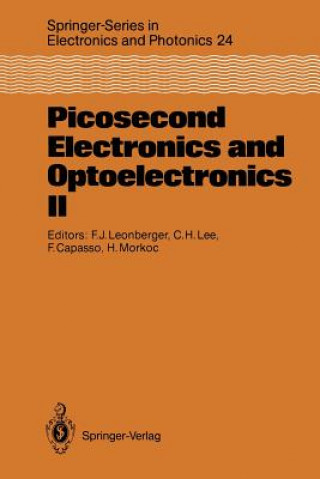 Kniha Picosecond Electronics and Optoelectronics II Frederico Capasso