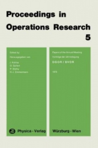 Book Proceedings in Operations Research J. Kohlas