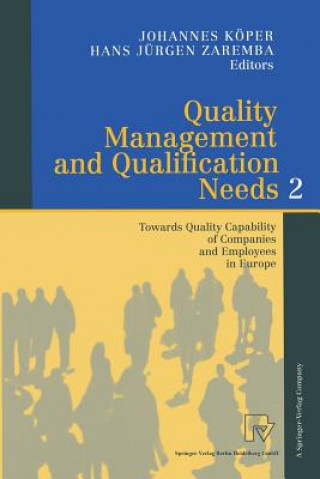 Kniha Quality Management and Qualification Needs 2 Johannes Köper