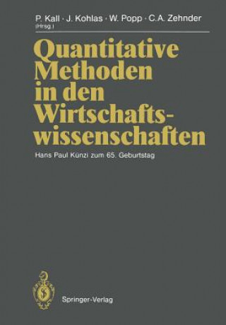 Kniha Quantitative Methoden in den Wirtschaftswissenschaften Peter Kall
