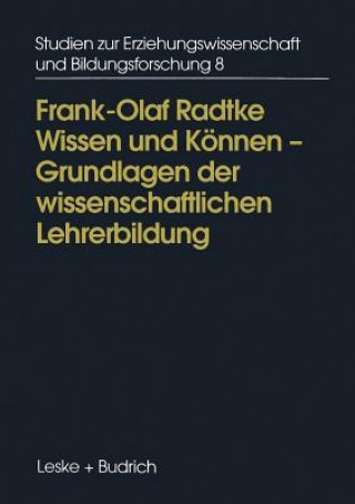 Kniha Wissen Und Koennen Frank-Olaf Radtke
