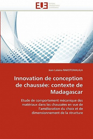 Kniha Innovation de conception de chaussee Jean Lalaina Rakotomalala