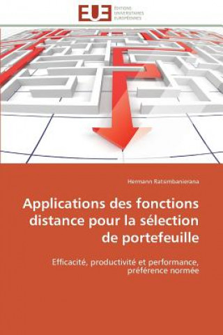 Book Applications Des Fonctions Distance Pour La S lection de Portefeuille Hermann Ratsimbanierana