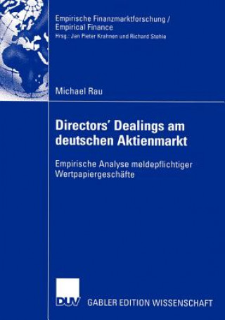 Kniha Directors' Dealings am Deutschen Aktienmarkt Michael Rau