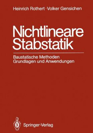 Könyv Nichtlineare Stabstatik Heinrich Rothert