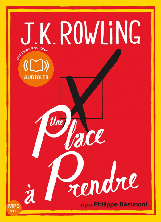 Book Une place à prendre Joanne K. Rowling