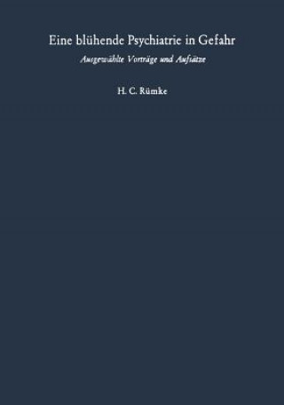 Książka Eine Bluhende Psychiatrie in Gefahr Henricus C. Rümke