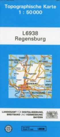 Tiskanica Topographische Karte Bayern Regensburg 