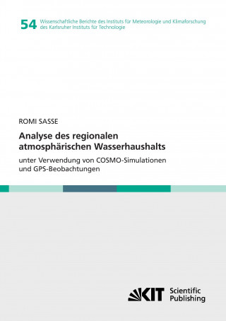 Kniha Analyse des regionalen atmospharischen Wasserhaushalts unter Verwendung von COSMO-Simulationen und GPS-Beobachtungen Romi Sasse