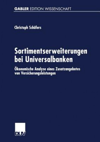 Książka Sortimentserweiterungen Bei Universalbanken Christoph Schäfers