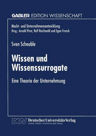 Könyv Wissen Und Wissenssurrogate Sven Scheuble