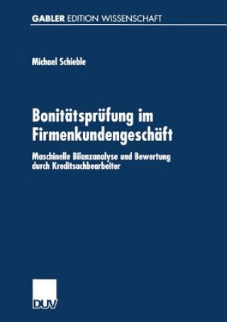 Книга Bonit tspr fung Im Firmenkundengesch ft Michael Schieble