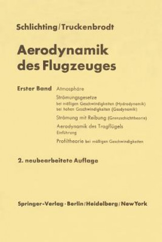 Kniha Aerodynamik des Flugzeuges Hermann Schlichting