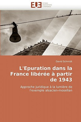 Kniha L'Epuration Dans La France Lib r e   Partir de 1943 David Schmidt