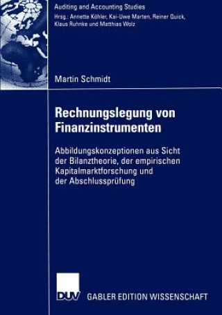 Kniha Rechnungslegung von Finanzinstrumenten Martin Schmidt