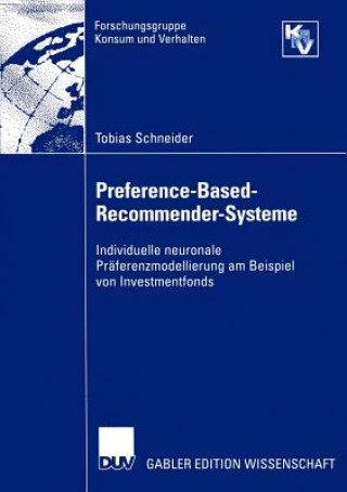 Kniha Preference-Based-Recommender-Systeme Tobias Schneider