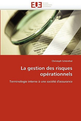 Kniha La Gestion Des Risques Op rationnels Christoph Schönthal