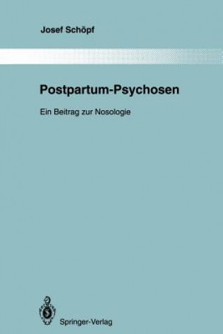 Kniha Postpartum-Psychosen Josef Schöpf