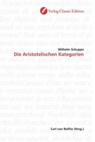 Carte Die Aristotelischen Kategorien Wilhelm Schuppe