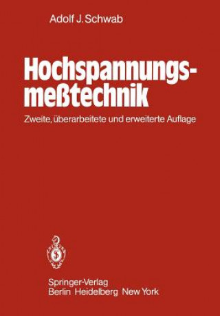 Book Hochspannungsmesstechnik Adolf J. Schwab